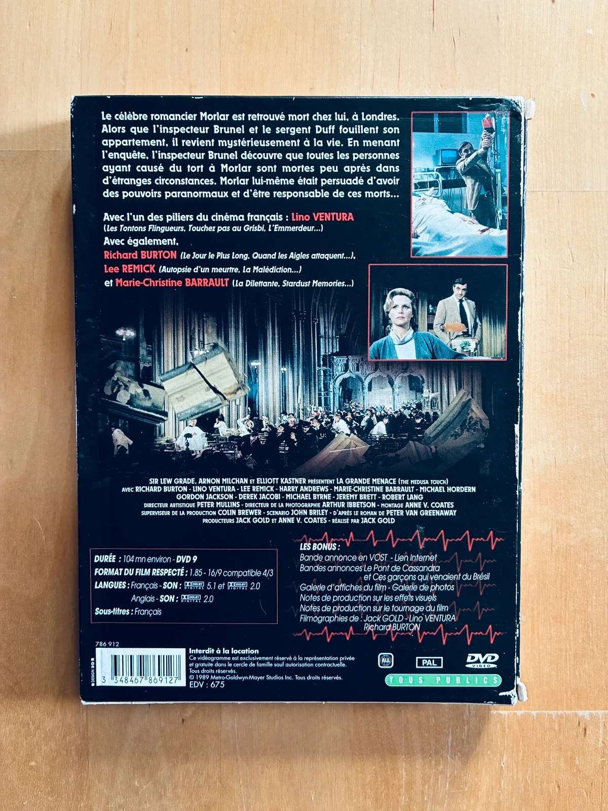 DVD The Great Threat Lino Ventura. – photo 2